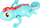 Lodër për banjo MEGA CREATIVE Lizard 502320, me mekanizëm me rrotullim, 14 cm, me shumë ngjyra