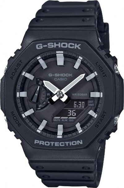 Рачен часовник Casio G Shock GA 2100 1AER, 45mm, кварц, црн
