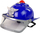 Lodër helmetë policie Leantoys, me dritë e me zë, blu