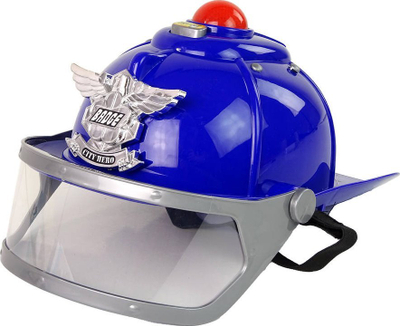 Lodër helmetë policie Leantoys, me dritë e me zë, blu