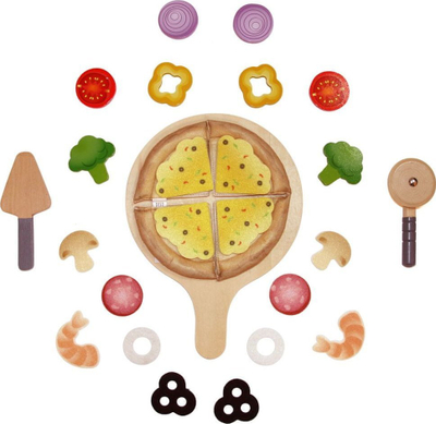 Set loje kuzhine Hape Kitchen Perfect Pizza, 2 në 1 furrë dhe kuti për dërgim pice, 29 pjesë, shumëngjyrësh