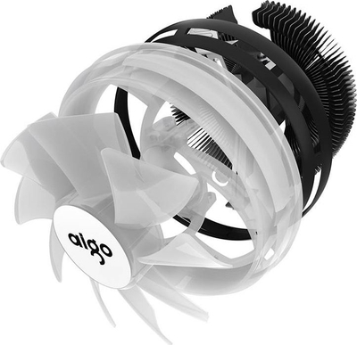 Ftohës procesori Aigo Lair, 125mm, LED RGB, i zi