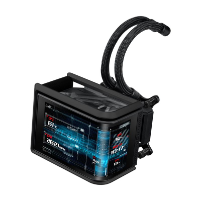 Ftohës uji për proçesor ASUS ROG Ryuo IV 360 ARGB, radiator 360 mm, 3x 120 mm, i zi