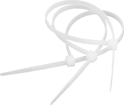 Lidhëse kabllosh Cabletech, 4.8mm 35cm, 50 copë, të bardha