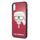 Mbulesë telefoni Karl Lagerfeld Iconic Glitter, për iPhone X XS, e kuqe