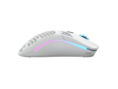 Mouse wireless Glorious Model O, gaming, RGB, i bardhë