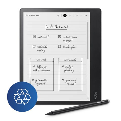 Електронски читач Kobo Elipsa 2E, 10.3\", 32GB, црн