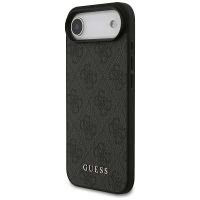 Kapotë Guess Hardcase 4G Classic për iPhone 17 Air, TPU PC, dizajn lëkurë, e zezë