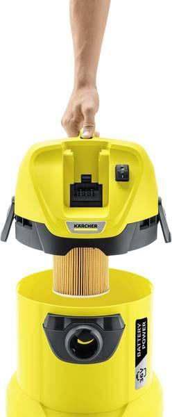 Fshesë me bateri Karcher WD 3 (1.629-910.0), e verdhë