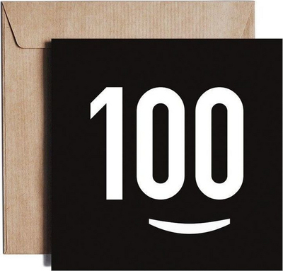 Kartolinë urimi Pieskot Square Card 100 Percent Birthday KZ14, katrore, shumëngjyrëshe