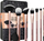 Set furçash grimi Revolution The Everything Brush Set, 8 copë, me sfungjer, i zi
