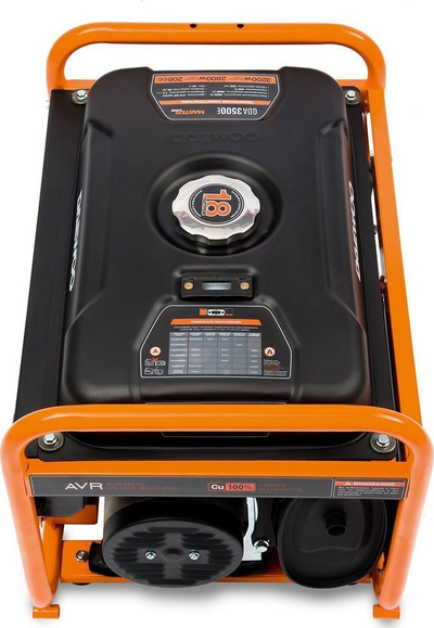 Gjenerator rryme Daewoo GDA 3500E, 3200W, 18L, portokalli me të zezë