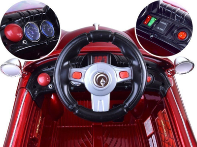 Makina elektrike për fëmijë Yokomisiad Elegant Retro, 12V, 2 motorë, me llak