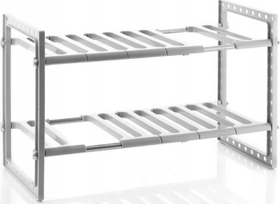 Rafth nën lavaman InnovaGoods Shibblek, 2 nivele tërheqëse, i bardhë