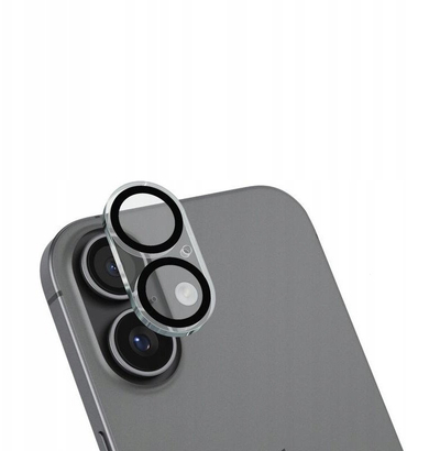 Mbrojtës kamere Crong Lens Protection për iPhone 17, xham 9H, transparent