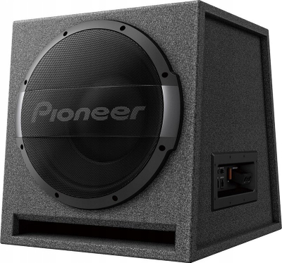 Subwoofer aktiv për makinë Pioneer TS-WX1210AH, 12", me amplifikator, gri e errët