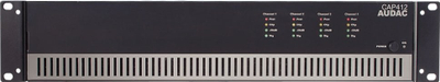 Përforcues audio Audac CAP412, 4 kanale, Class D 100V, i zi