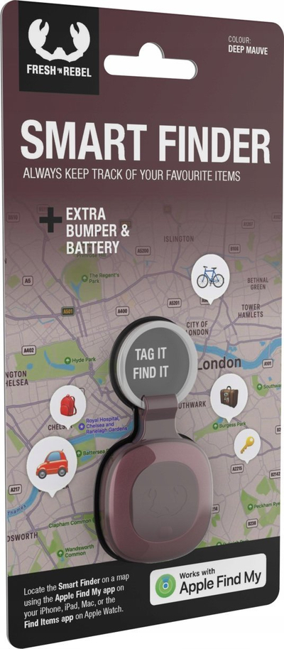 Pajisje gjurmimi Fresh n Rebel Smart Finder, Bluetooth, IP67, mauve e thellë