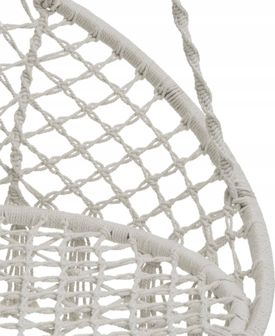 Karrige e varur Plumaya Hespéride, macramé, mban deri 110 kg, bezhë