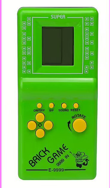 Lojë elektronike dore RoGer Tetris Neon Green RO-TETRI-GE, mijëra lojëra, jeshile neon