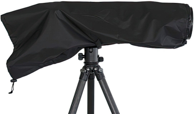 Mbulesë shiu për aparat fotografik Buteo Photo Gear Rain Cover 2, që s’e ha uji, për teleobjektiv, e zezë
