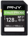 Kartë memorie PNY EliteX PRO60, SDXC 128GB, UHS II V60, e zezë