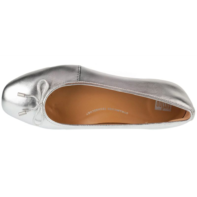 Балерина FitFlop Delicato Bow Soft Ballerina W IH2-011, природна кожа, ѓон EVA