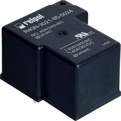 Rele me fuqi të lartë Relpol R40N-3021-85-5024, 24V AC, 40A 1NO, IP67