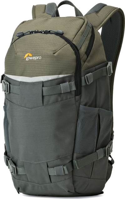 Çantë shpine për fotografi Lowepro Flipside Trek BP 250 AW, për DSLR dhe mirrorless, gri jeshile