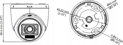 Kamerë sigurie Hikvision DS-2CE76K0T-LPFS, 3K 6MP, 2.8mm, me mikrofon