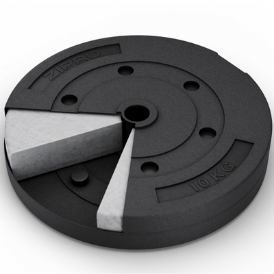 Peshë fitnesi Zipro, 10 kg/31 mm, e zezë