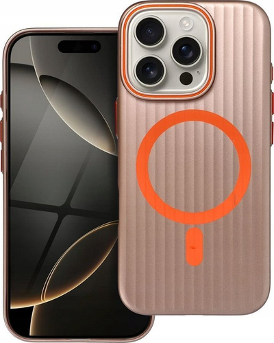 Kapak Simply Case për iPhone 14 Pro, i shkon MagSafe, Desert Titanium