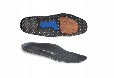 Анатомски влошки VM Footwear Anatomic, големина 44, со гел во петата, црни