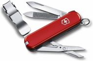 Thikë xhepi Victorinox "Nailclip 580" - me prerëse thonjësh, e kuqe