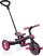 Tricikël 4-në-1 Globber Explorer Trike, me tendë dielli, rrip sigurie 5 pika, rozë