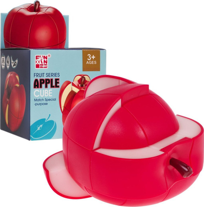 Lodër edukative Puzzle Apple, lojë logjike 3D, për kalamaj 3+, shumëngjyrëshe