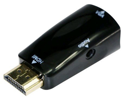 Përshtatës Gembird CABLEXPERT, HDMI në VGA + Audio, M/F, i zi