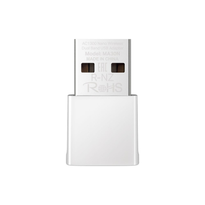 Adapter Wi‑Fi USB Mercusys MA30N, AC1300, Dual Band, i bardhë