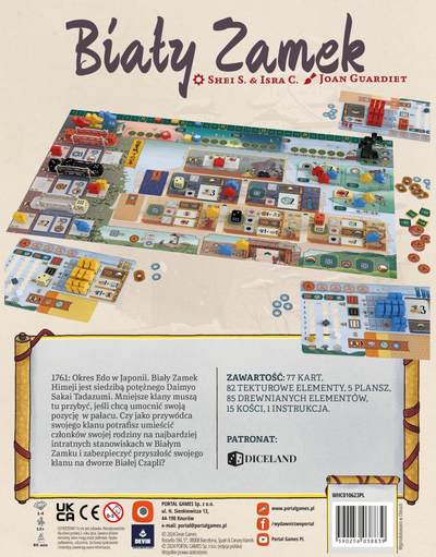 Loja tavoline Devir White Castle, eurogame strategjik, me zare