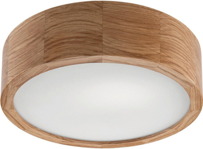 Plafonierë Lamkur Evaline 49441, E27, IP54, ngjyrë lisi
