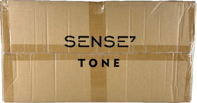 Karrige zyre SENSE7 Tone, rrjetë ergonomike, me mbështetëse koke, e zezë