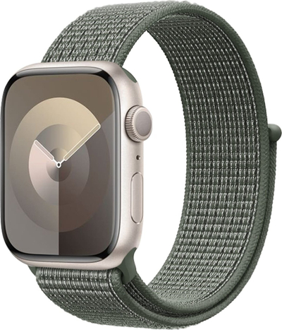 Rrip sportiv Crong najlon për Apple Watch 38/40/41/42 mm, ngjyrë jeshile ushtarake