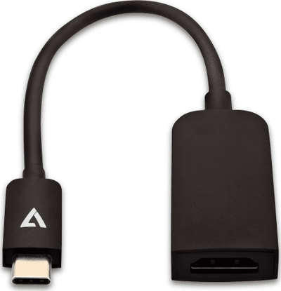 Adapter video V7 USB C në HDMI, 4K, i zi