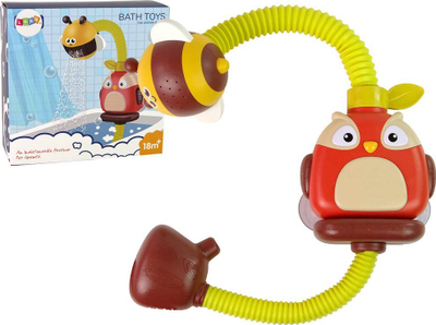 Lodër për banjo Leantoys Owl Shower Bee, për kalamaj, shumëngjyrëshe