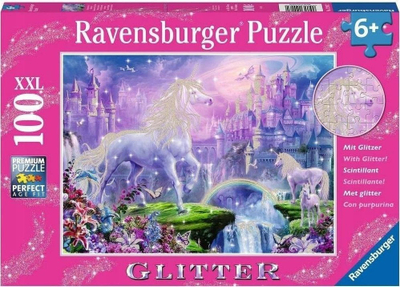 Puzzle Ravensburger Unicorn Kingdom, 100 pjesë, XXL, shumëngjyrësh