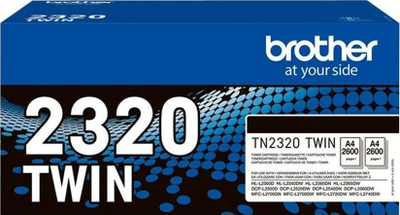 Toneri Brother TN-2320, origjinal, paketim dycopësh, i zi