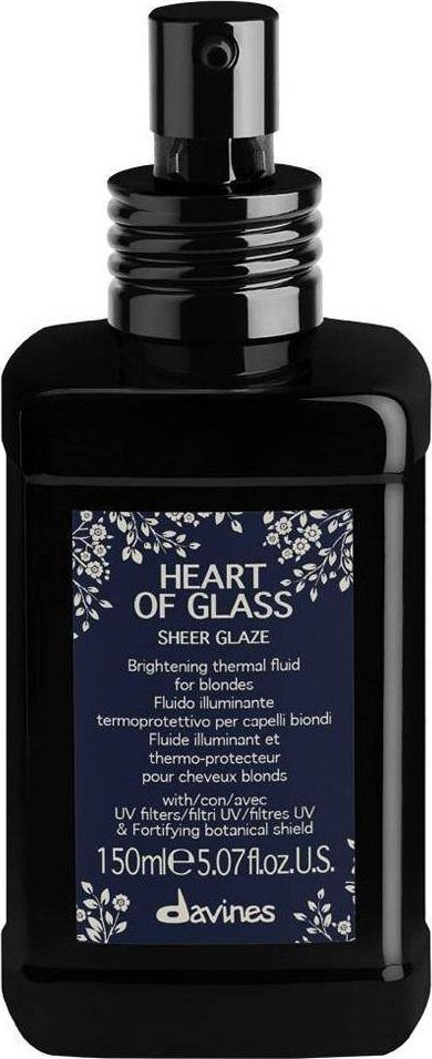 Spray flokësh Davines Heart of Glass Sheer Glaze, pa shpëlarje, 150ml