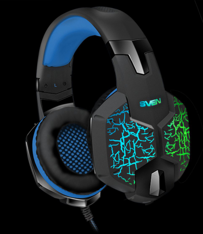 Kufje gaming Sven AP-U980MV, 7.1 surround, me mikrofon, zi e kaltër