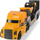 Set lodrash ndërtimi Dickie Volvo Micro Builder, kamion transportues 32cm