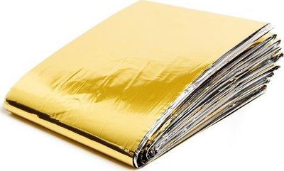 Batanie termike NILS CAMP Life Foil NRC, 160x210 cm, dyanshme, argjend e artë